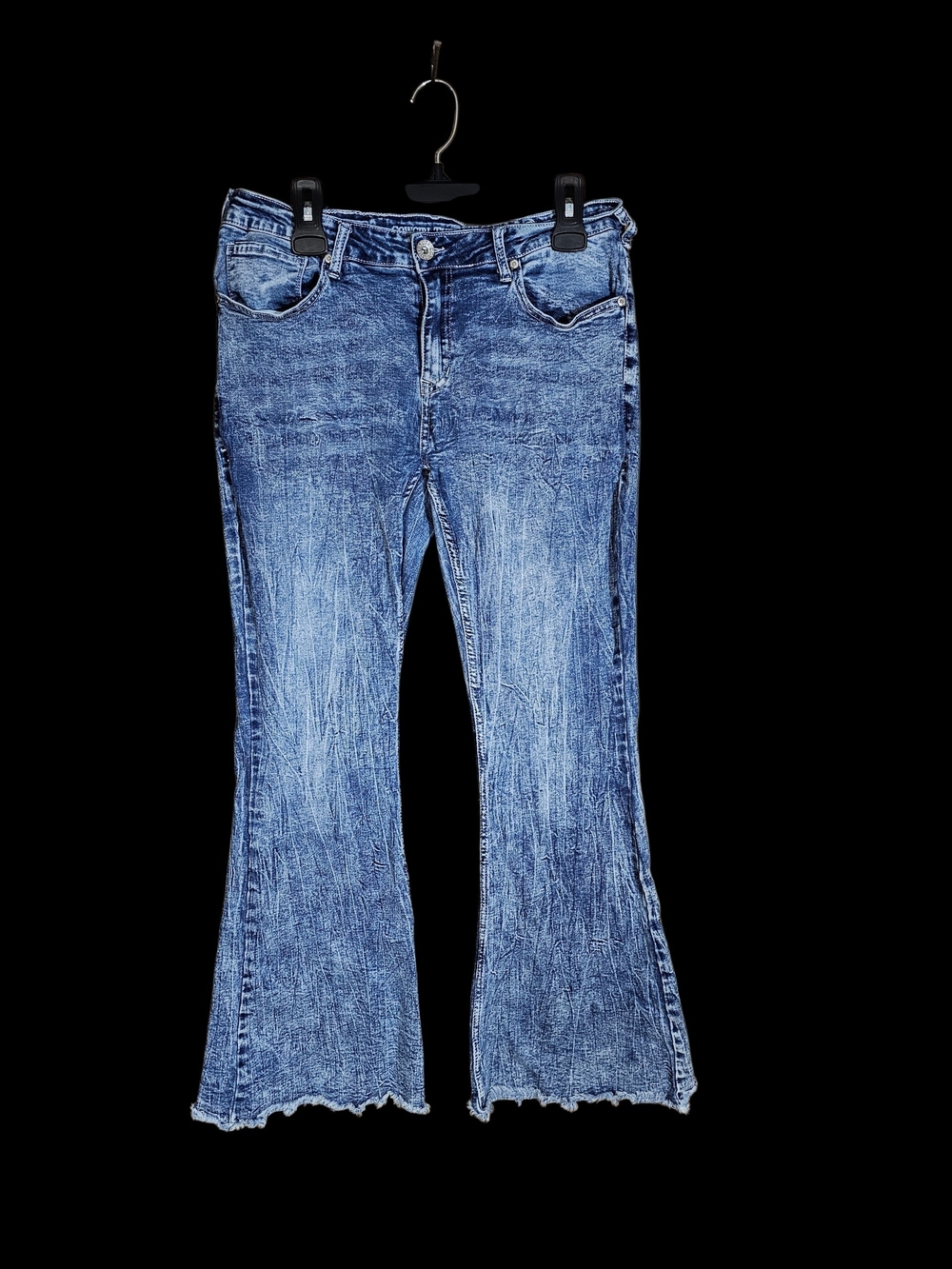 Cowgirl Tuff Washed Blue Flare Jeans